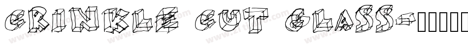 Crinkle Cut Glass字体转换